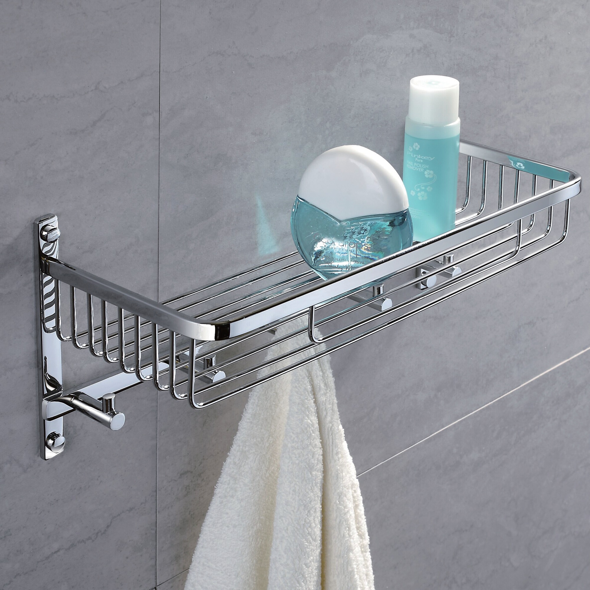 What material is used for shower rack is cost-effective