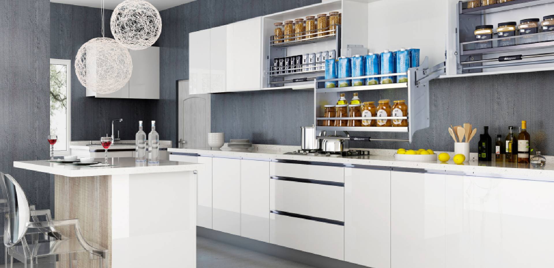 Cabinet accessories｜Kitchen basket｜Corner storage baskets